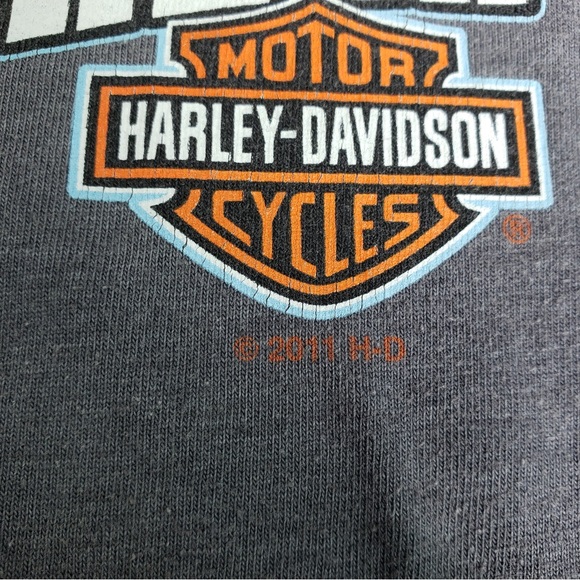 Harley Davidson House of Harley Anchorage Alaska Moose Gray Men’s Shirt Size N/A - Picture 4 of 9